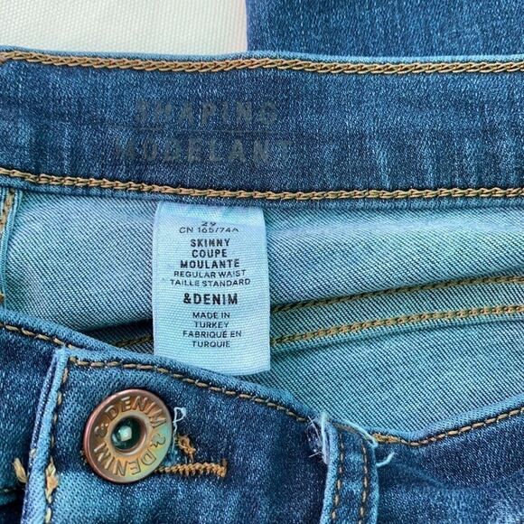 & Denim, Skinny Coupe Moulante, Sz 29 - Picture 4 of 5